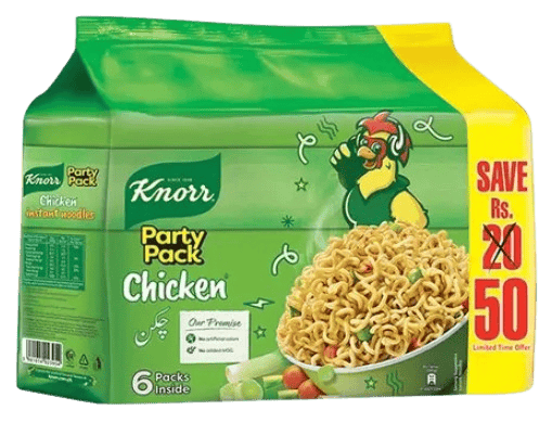 Knorr Chicken Party Pack Noodles 6Pcs