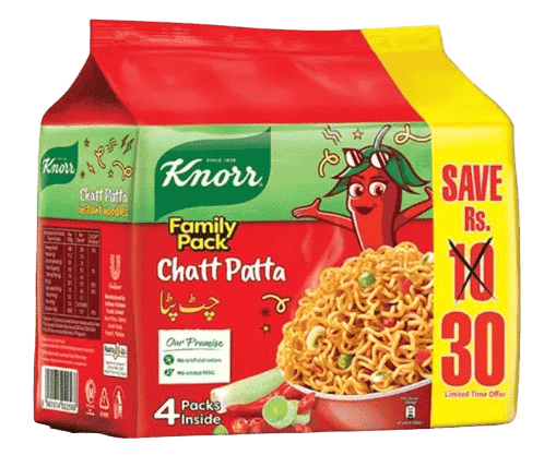 Knorr Chatt Patta Family Pack Noodles 4Pcs
