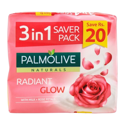 Palmolive Naturals Bar Soap Saver Pack 130gmx3 - Radiant Glow