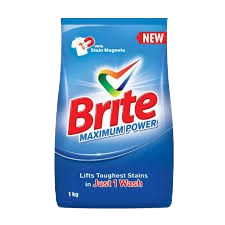 Brite Maximum Power Detergent Washing Powder 1kg
