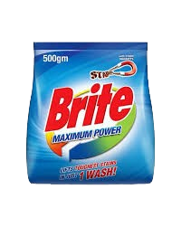 Brite Maximum Power Detergent Washing Powder 500gm