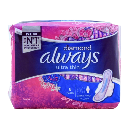 Always Diamond Ultra Thin Extra Long 6pcs