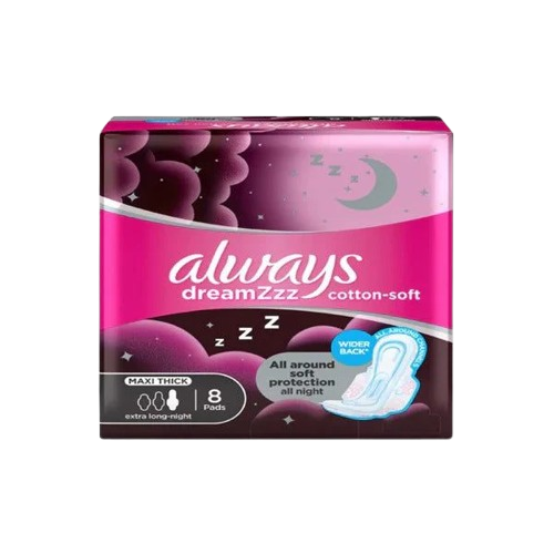Always Dreamzzz 2 in 1 Maxi Thick Extra Long 8 Pads