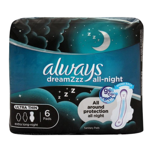 Always Dreamzzz All Night Maxi Thin Extra Long 6 Pads