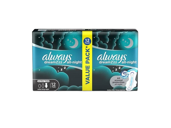 Always DreamZzz All Night Ultra Thin Extra Long 12 Pads