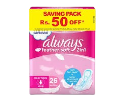 ALWAYS Feathersoft 2in1 T3 Trios 26Pcs