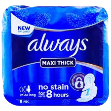 Always Maxi Thick Extra Long 8 Pads