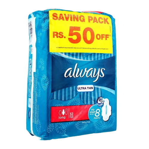 Always Ultra Thin Long Saving Pack 32 Pads
