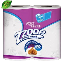 Rose Petal Zzoop Kitchen Towel Tissue Twin Pack
