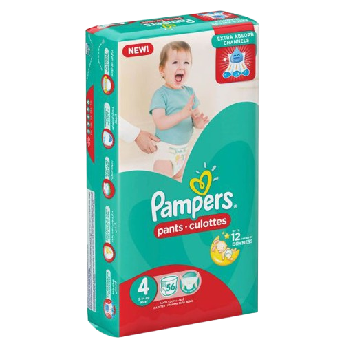 Pampers Pants Diapers Large Size 4 - 56 Pcs