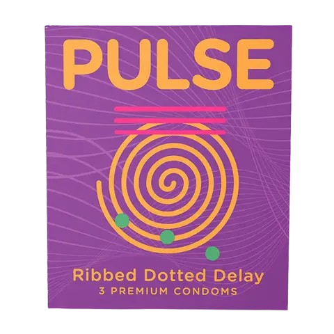 Pulse Ribbed Dotted Delay Condom 3's