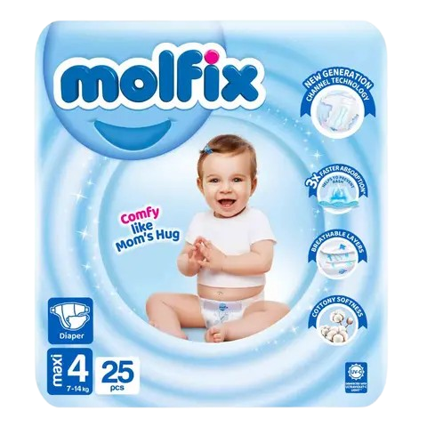 Molfix Diaper Maxi Twin Pack Size4  25 Pcs