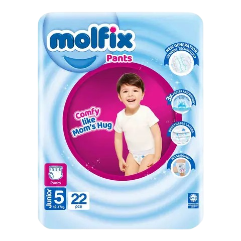 Molfix Diaper Pants Junior Twin Pack Size 5  22 Pcs