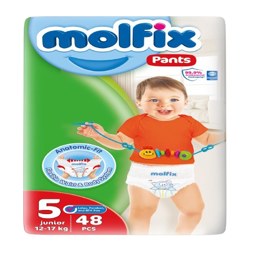 Molfix Diaper Jumbo Pack Pants, Size 5 (48Pcs)