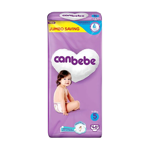 Canbebe Diapers Jumbo pack Size 5 Junior 46PC
