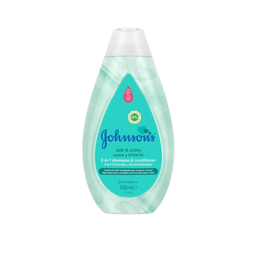 Johnson's Baby Soft & Shiny 2-In-1 Shampoo & Conditioner 500ml