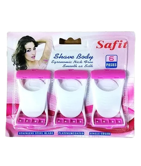 Safit Shave Body Razor 6pc