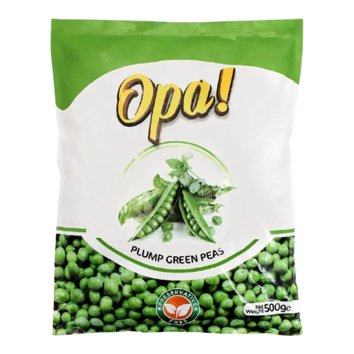 Opa Plump Green Peas 500g