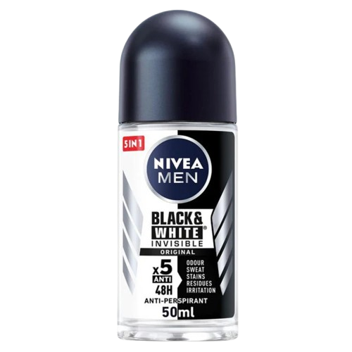 Nivea Men Black & White Invisible Original Deodorant Roll on 50ml