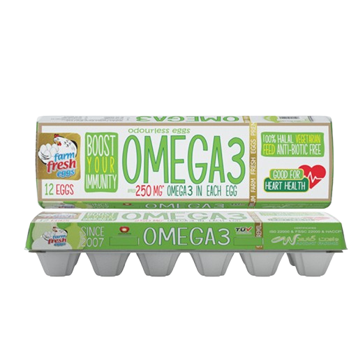 Farm Fresh Omega 3 Eggs 1Dz