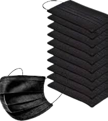 Black Face Mask Pack Of 10