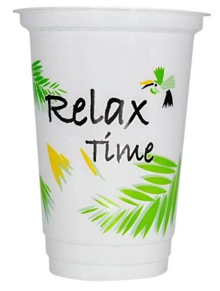 Relax Time Plastic Cup 16 Oz Pack of 10