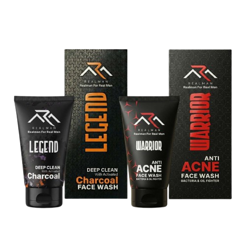 RealMan Warrior & Legend Face Wash Combo