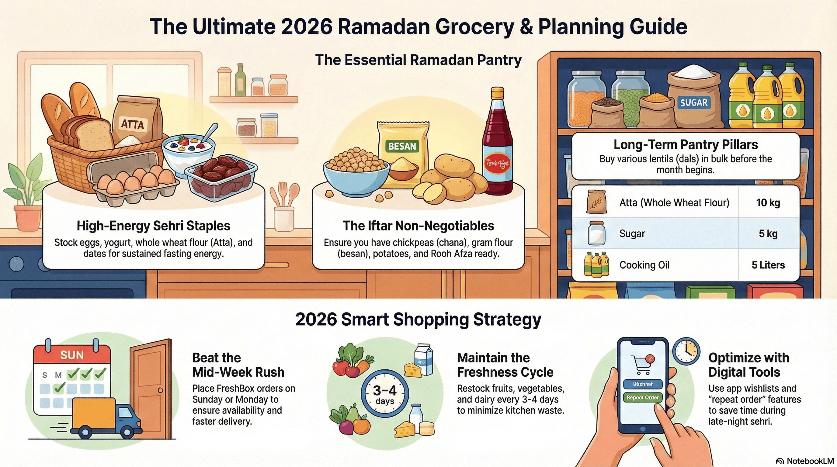 Ramadan Grocery List Pakistan 2026: Sehri & Iftar Essentials