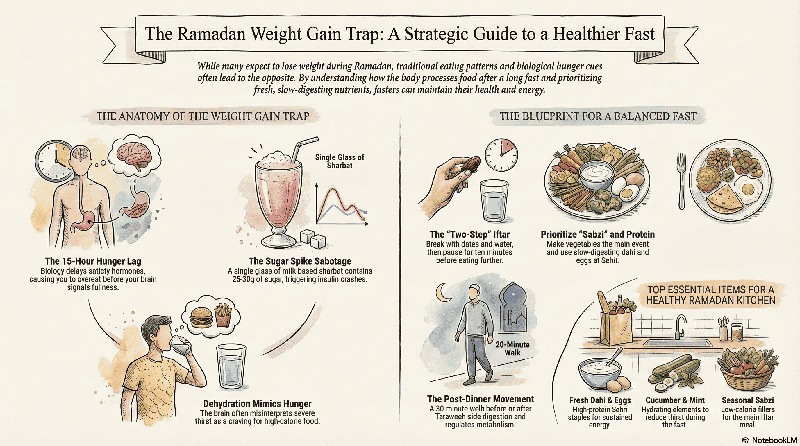 Why Ramadan Weight Gain Happens — And How to Stop It