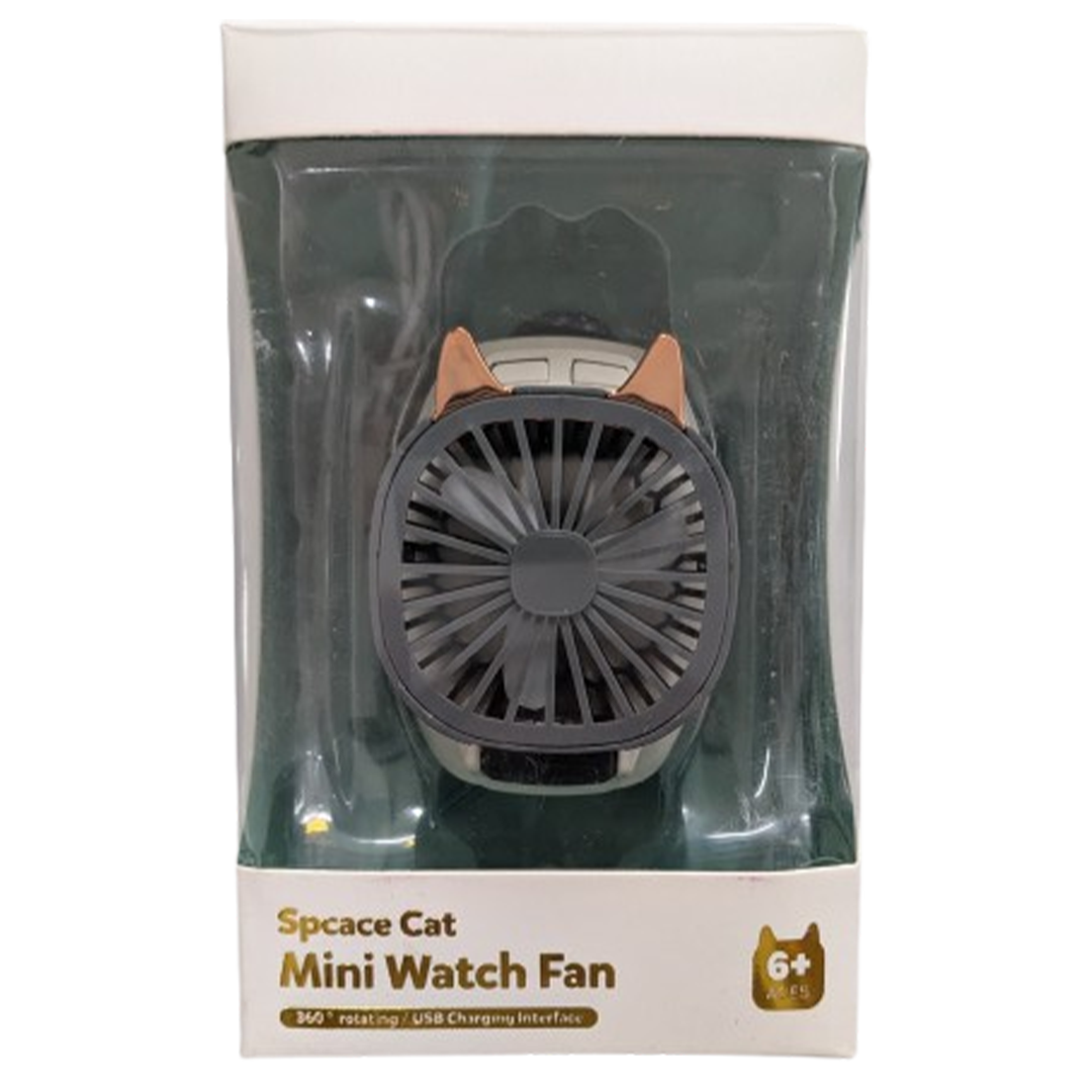 Spcace Cat Mini Watch Fan