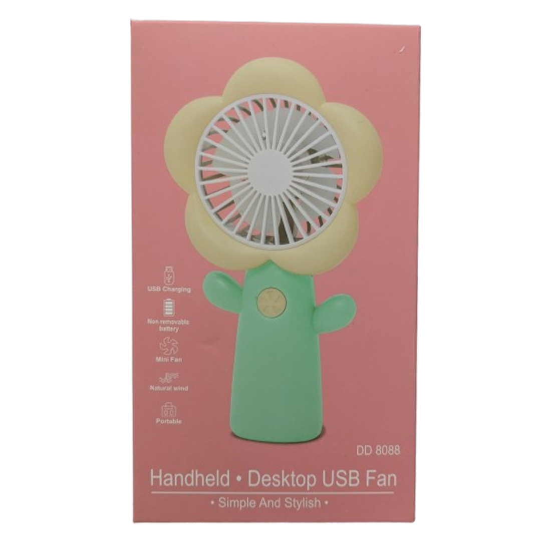 DD 8088 Flower Cactus Style Handheld Fan