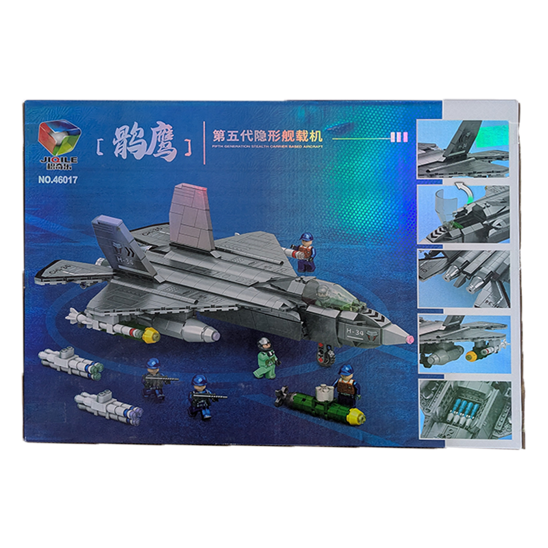 Stealth Fighter Jet Building Bricks 5th Gen Aircraft Toy