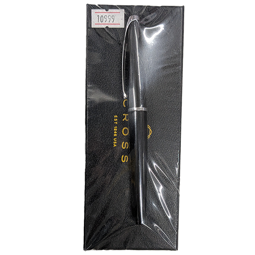 CROSS Classic Black & Chrome Ballpoint Pen with Gift Box