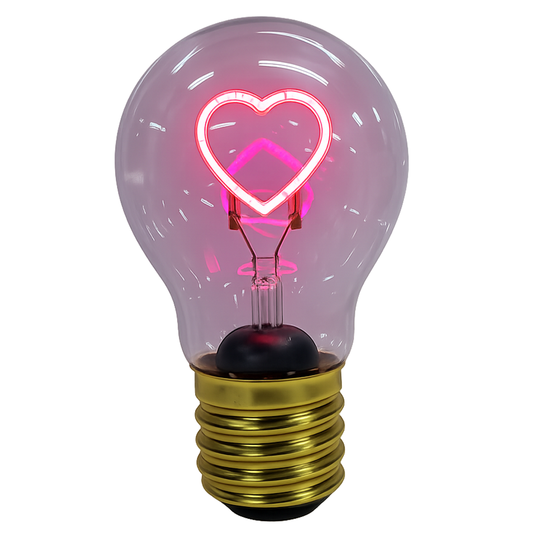 Heart Filament LED Edison Bulb