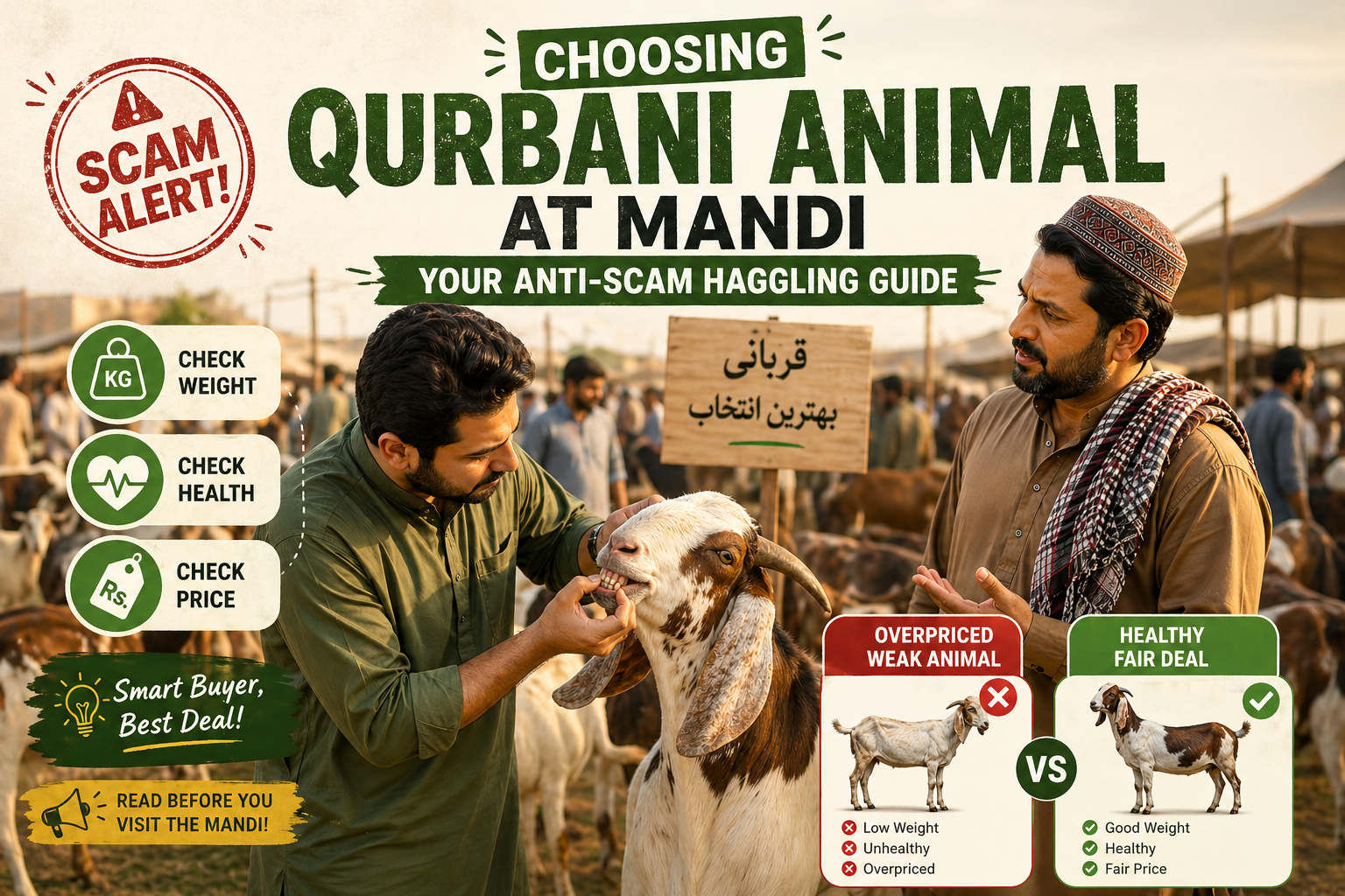 Choosing Qurbani Animal at Mandi: Your Anti-Scam Haggling Guide
