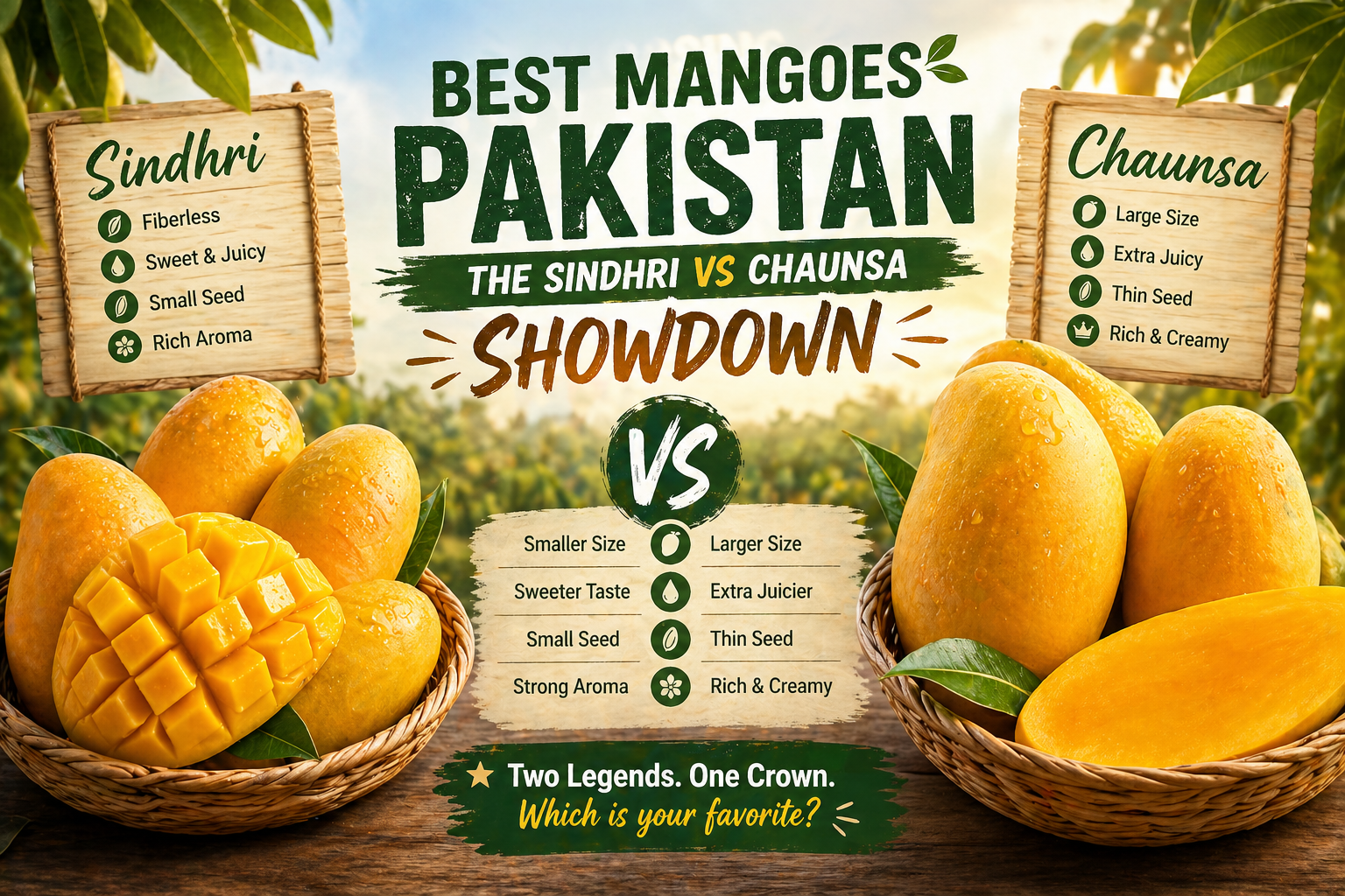 Best Mangoes Pakistan: The Sindhri vs Chaunsa Showdown