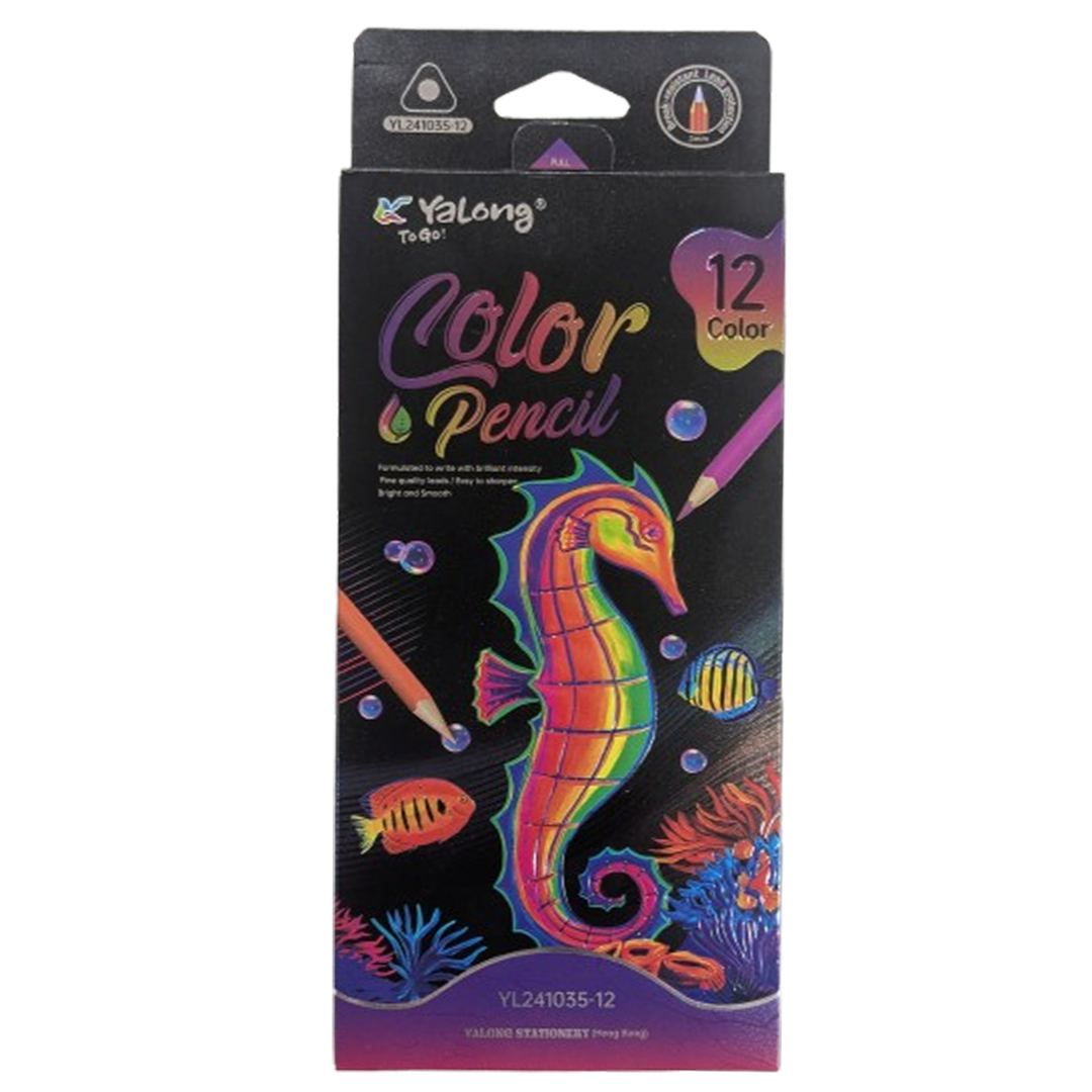 Yalong To Go! 12 Color Premium Colored Pencil Set