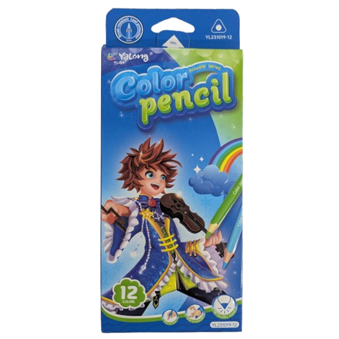 Yalong To Go! 12 Color Princess Series Premium Colored Pencils