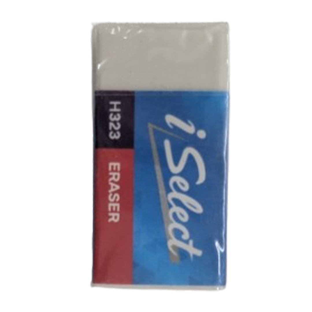 iSelect H323 High-Quality White Eraser for School and Office