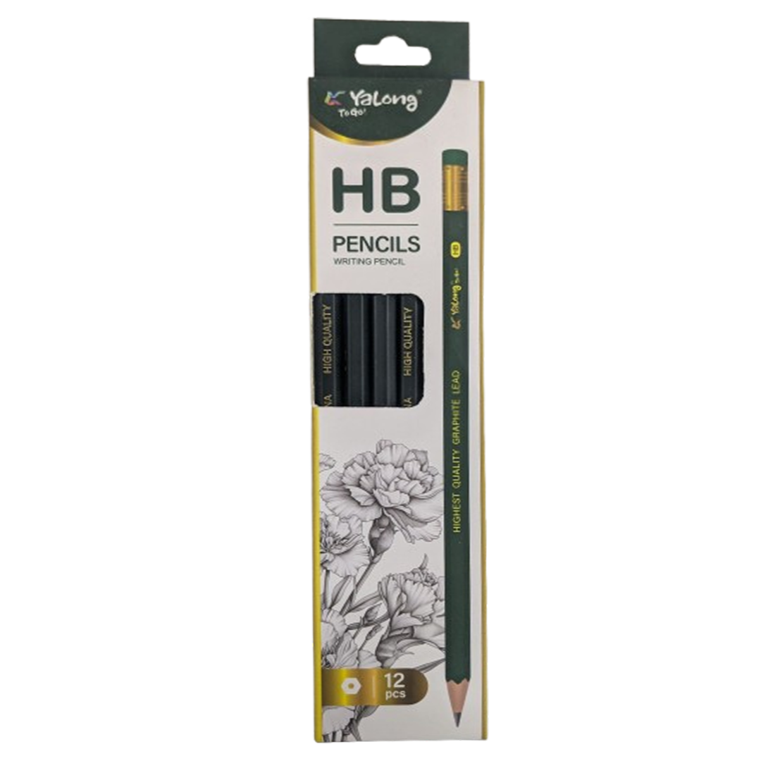 Yalong To Go! 12 Piece HB Graphite Writing Pencil Set