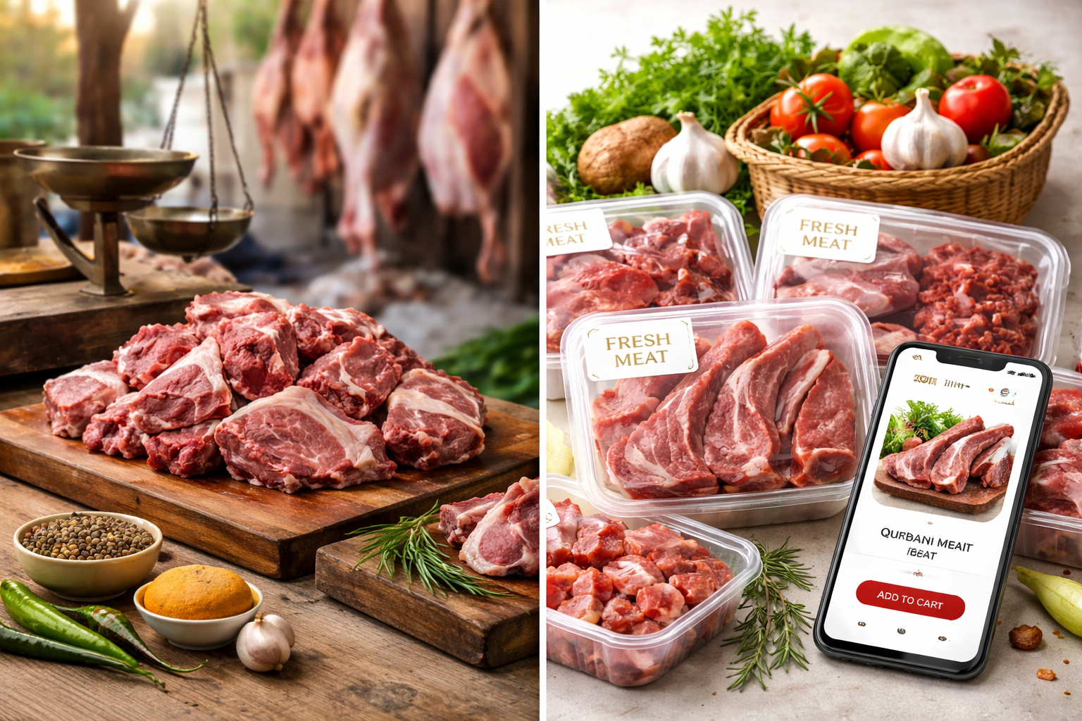 Qurbani Meat Choices: Mandi vs Online—Compare Prices