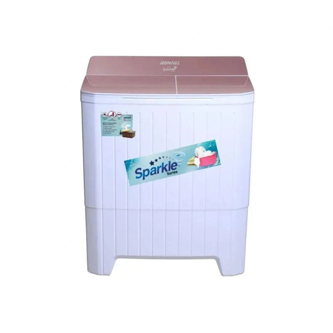 Homage Washing Machine HW-49102 Glass Gray Diamond