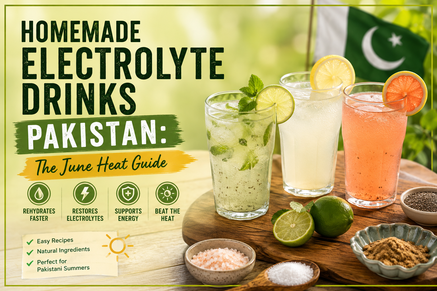 Homemade Electrolyte Drinks Pakistan: The June Heat Guide