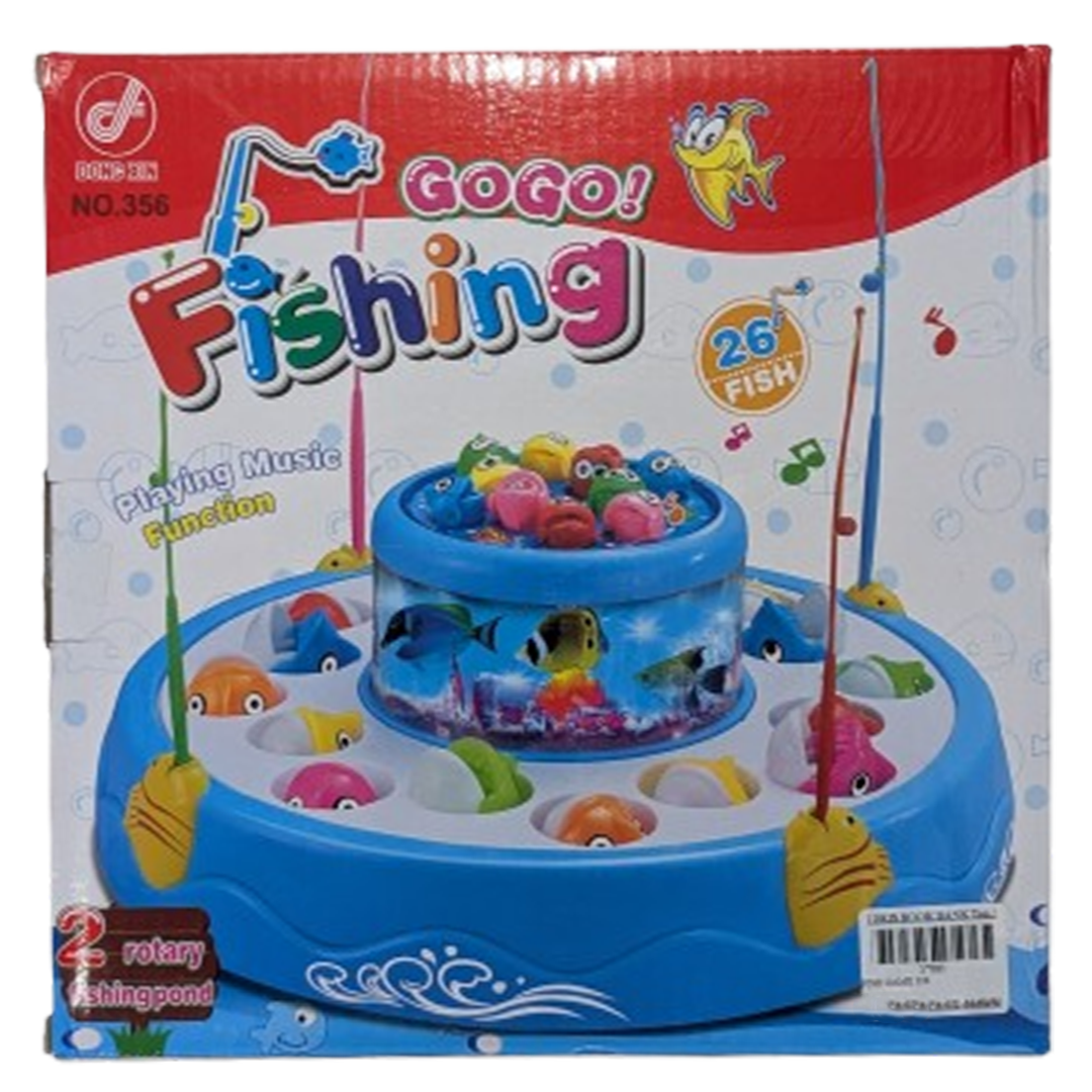 Dong Xin GoGo! Fishing Rotating Musical Board Game Toy  Includes 26 Fish