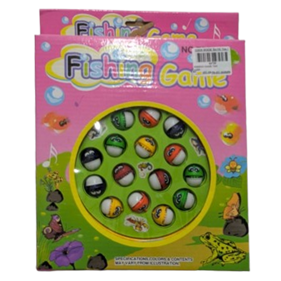 Classic Magnetic Rotating Fishing Board Game Toy for Kids Pink
