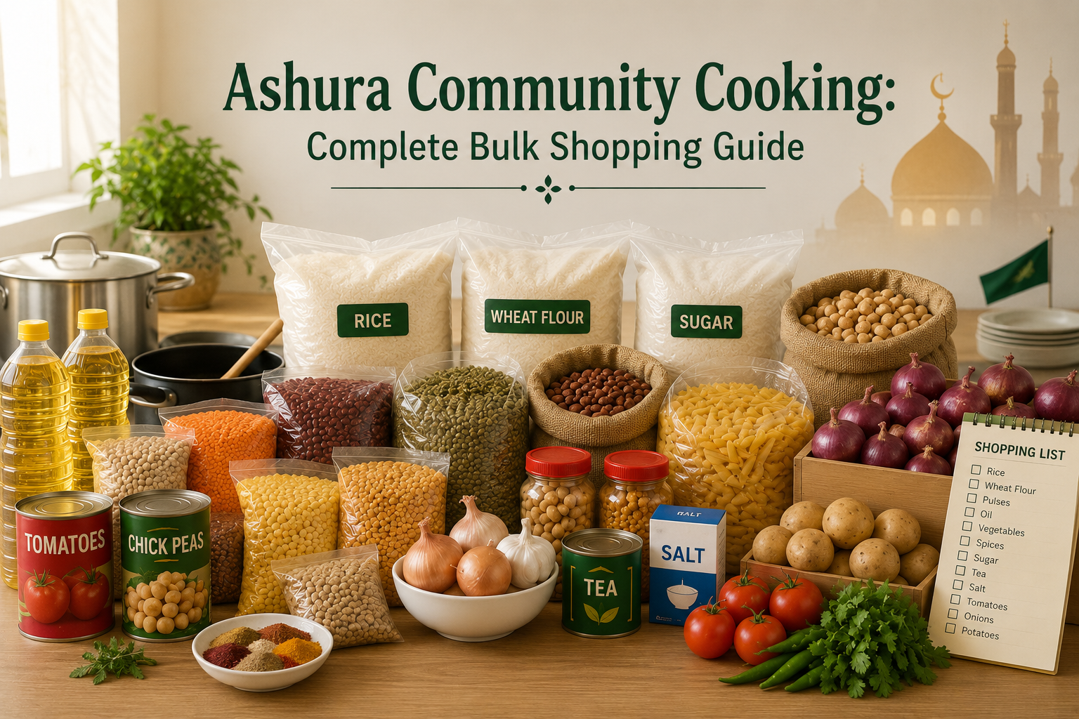 Ashura Community Cooking: Complete Bulk Shopping Guide