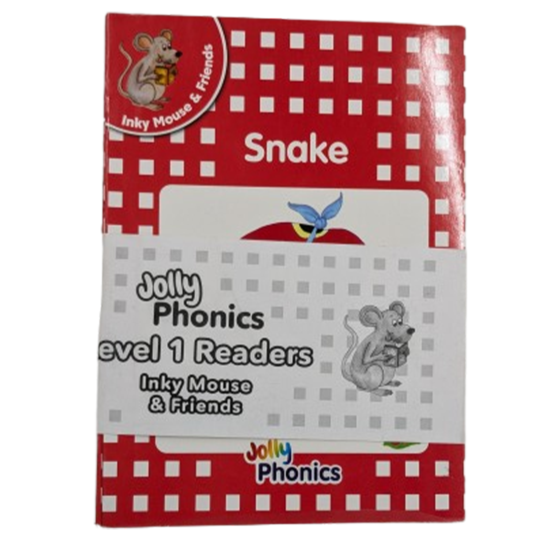 Jolly Phonic Pupil book 1 Decodable Readers Mud Inky Zack Snake Monster Footstep Moat Farm