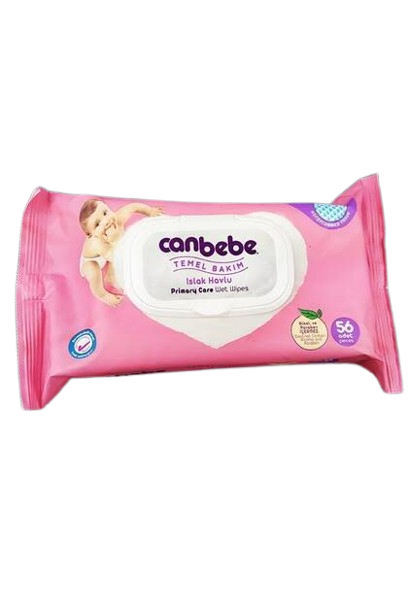Canbebe Wet Baby Wipes Basic Care 56Pcs