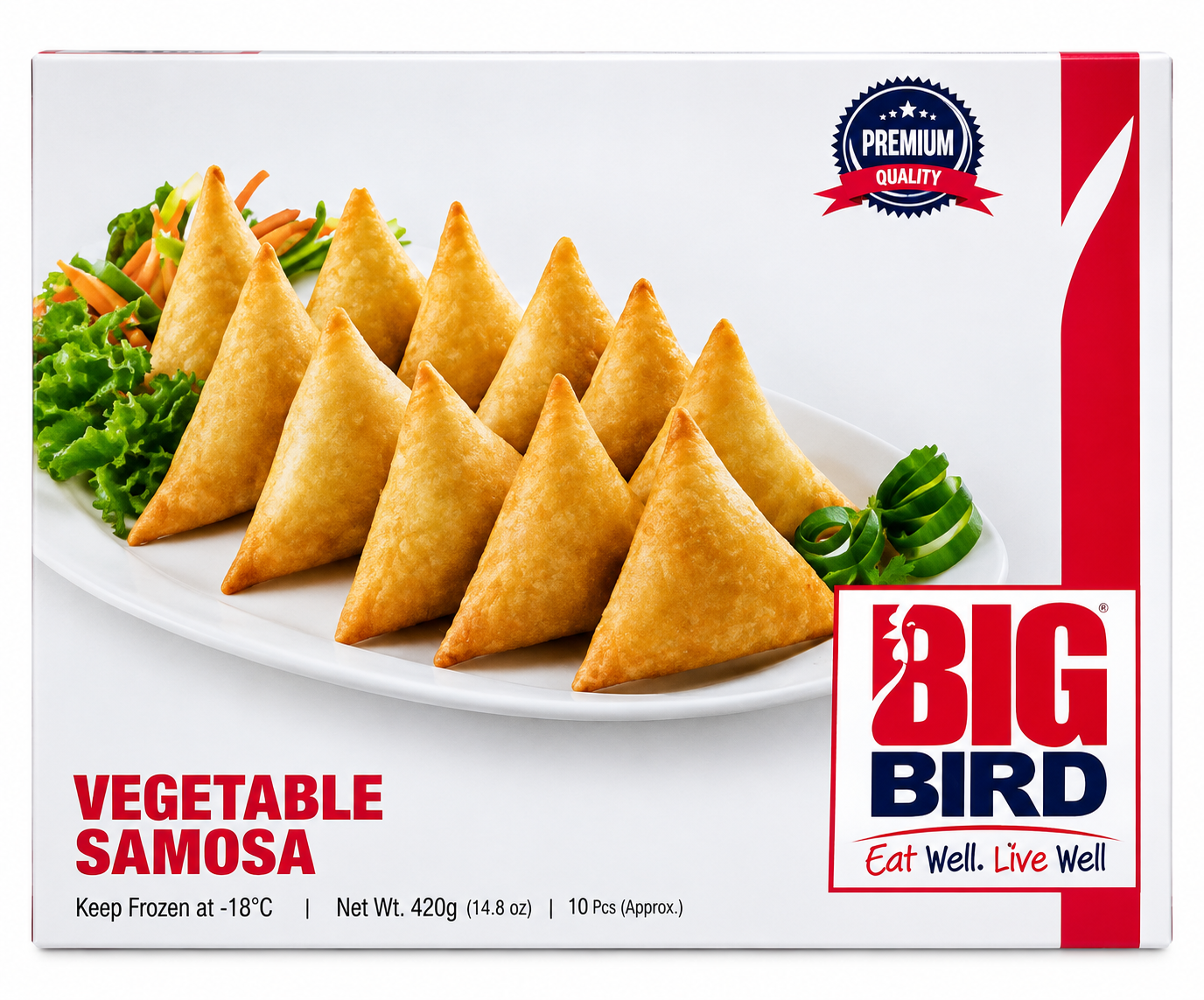Big Bird Vegetable Samosa 432Gm 24pcs