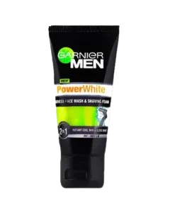 Garnier Power White Men & Shaving Foam 2 In 1 Face Wash 50ml